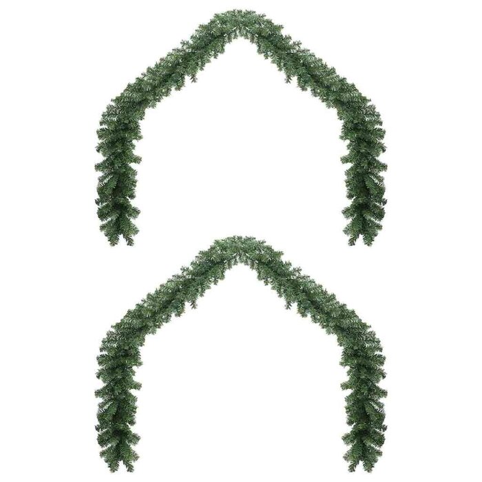 Vidaxl Guirlande de Noël 40m - Lot de 2 - PVC - Vert - Jusqu'à -46%