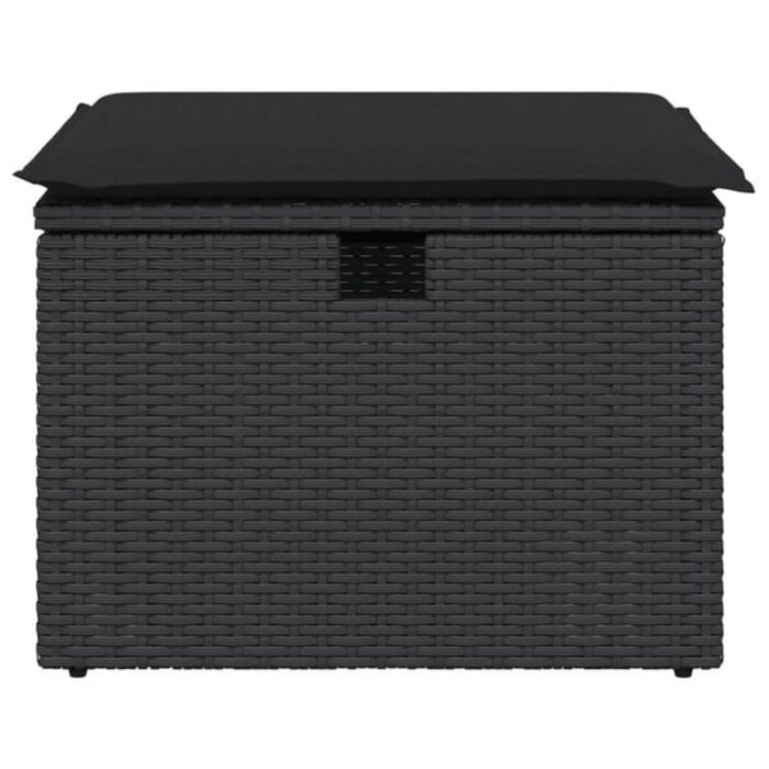 Vidaxl Pouf de jardin en rotin avec rangement - Jusqu'à -44% sur notre outlet