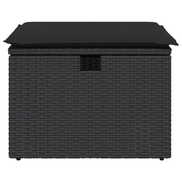 Vidaxl Pouf de jardin en rotin avec rangement - Jusqu'à -44% sur notre outlet