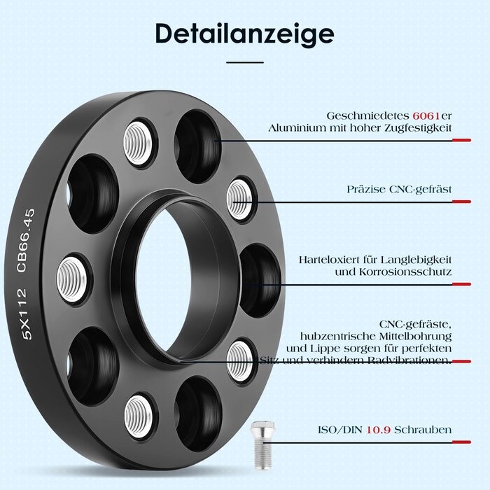Élargisseurs de voie 20mm 5x112 pour Mercedes - Jusqu'à -28%