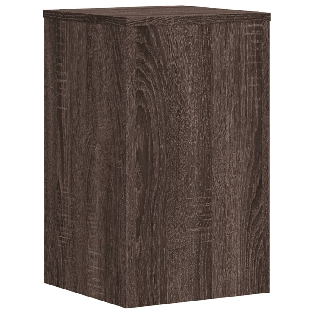 Vidaxl Lot de 2 supports pour plantes chêne marron - Jusqu'à -45% de remise