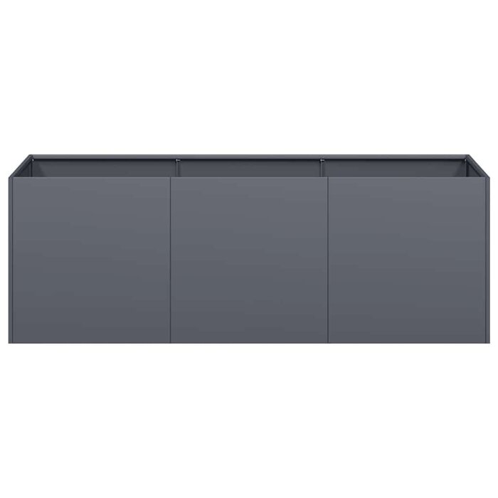 Vidaxl Jardinière en acier anthracite 120x40 cm - Jusqu'à -48% sur notre stock