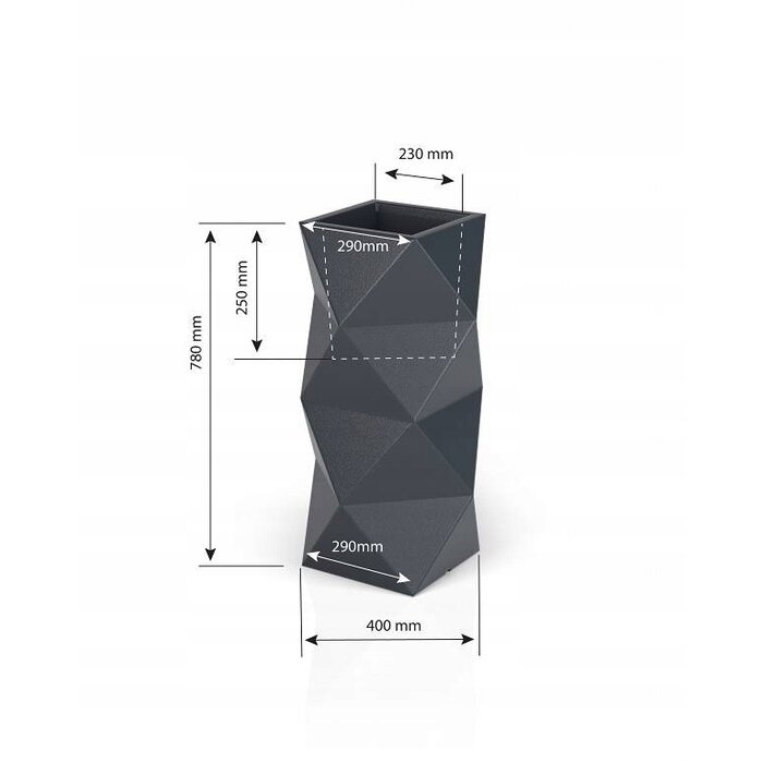 Pot de fleurs lumineux design - 78cm - Jusqu'à -63% de remise