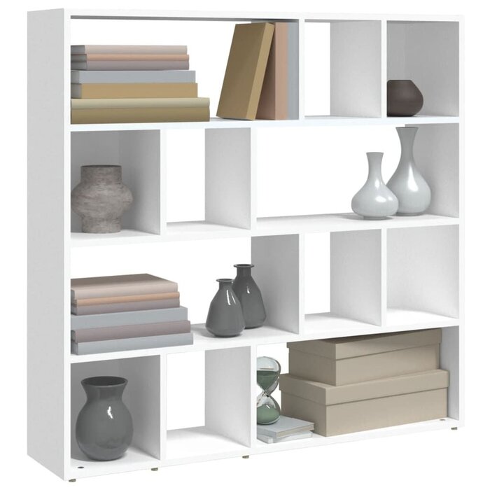 Vidaxl Bibliothèque et séparateur de pièce blanc 105cm - Jusqu'à -46%
