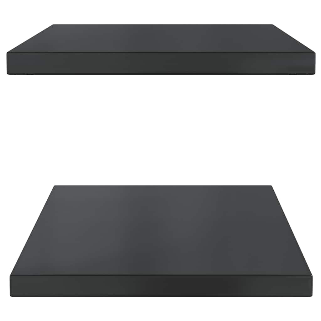 Vidaxl Lot de 2 étagères murales acier noir 75cm - Jusqu'à 45% de remise