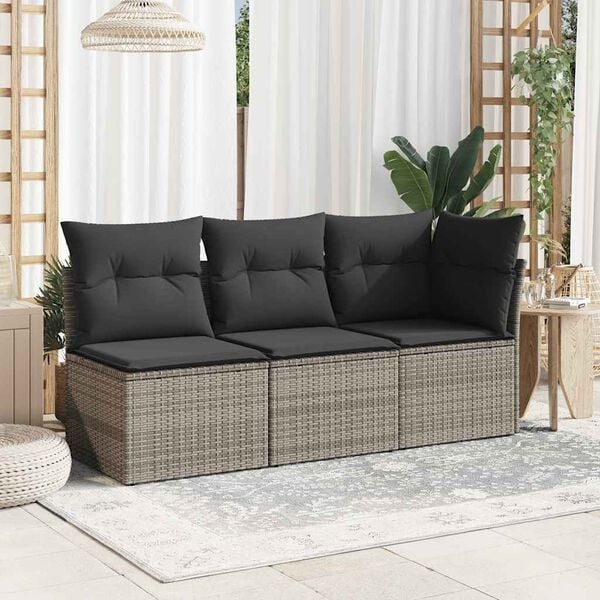 Vidaxl Canapé d'angle de jardin en résine tressée - Jusqu'à -46%