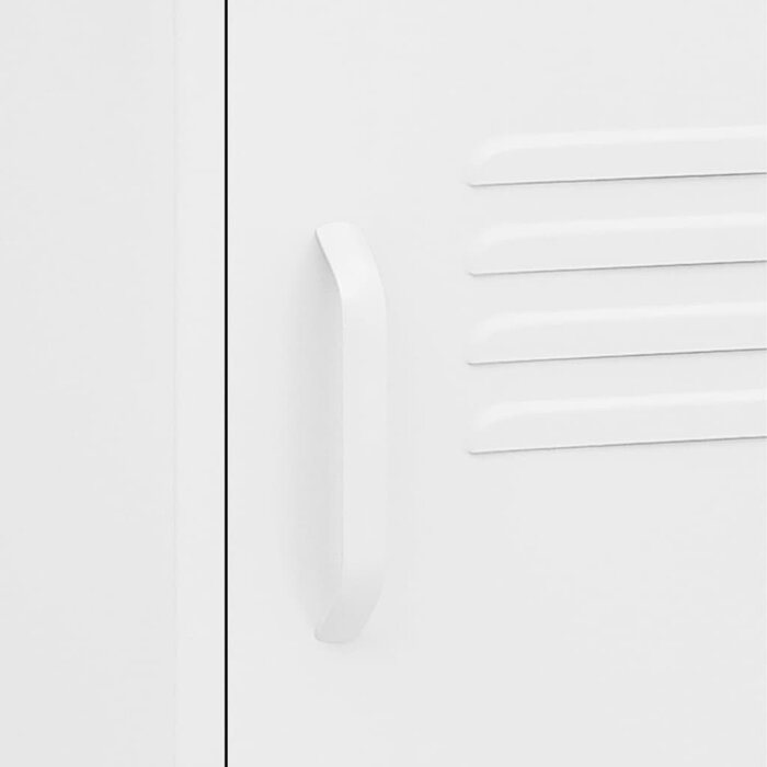 Vidaxl Table de chevet en acier blanc - Jusqu'à 45% de remise