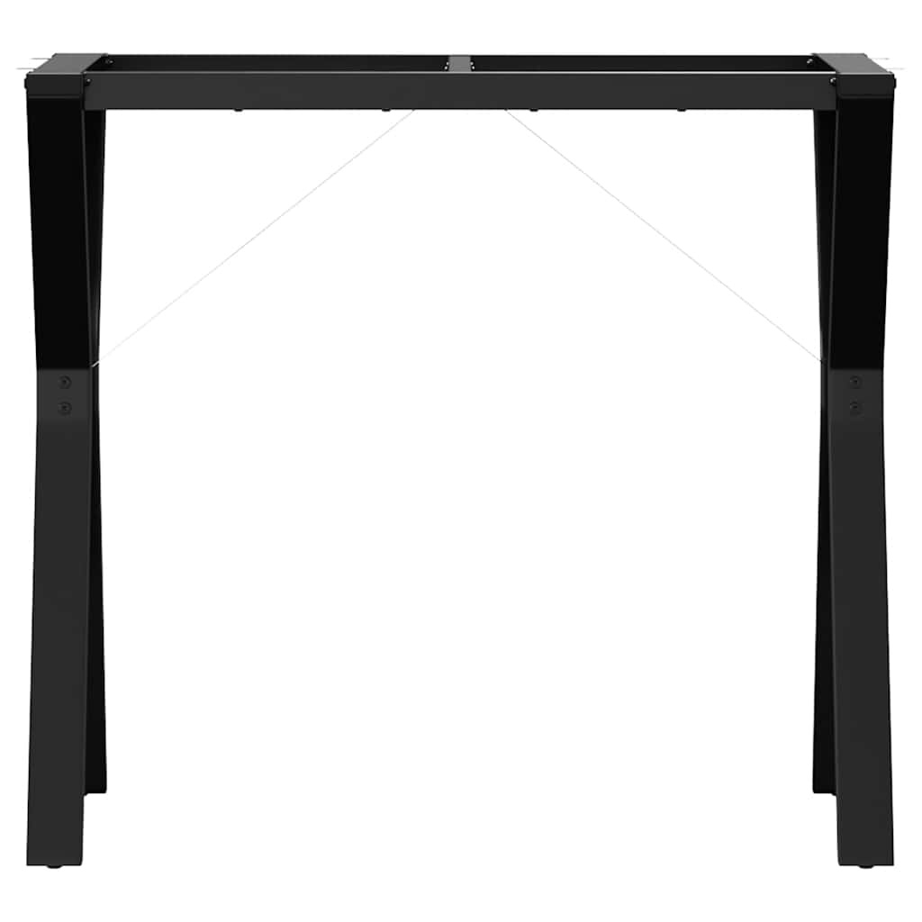 Vidaxl Pieds de table en Y en acier noir 80x40x73cm - Jusqu'à 46% de réduction