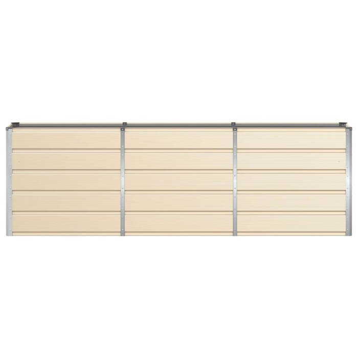 Vidaxl Jardinière en acier ivoire 240cm - Jusqu'à -44% de remise