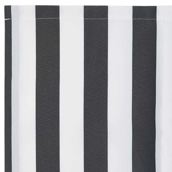 Vidaxl Toile de rechange store banne 380x195cm - Anthracite et blanc - Jusqu'à 45%