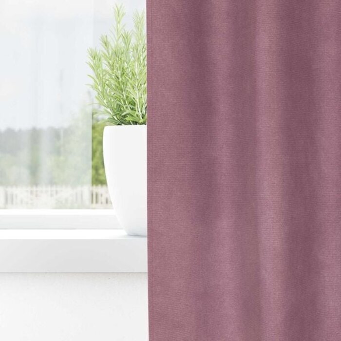 Vidaxl Rideaux occultants en velours rose foncé 140x260 cm - Jusqu'à -40%