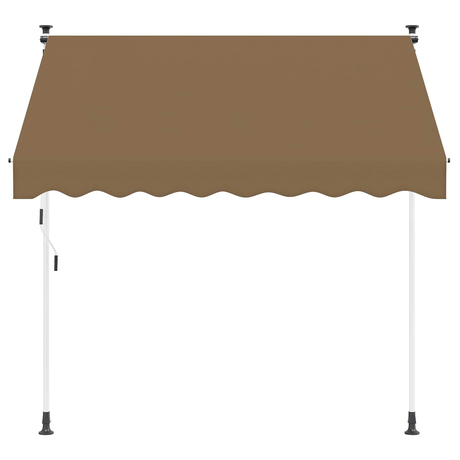 Vidaxl Store banne manuel rétractable beige 100 cm - Jusqu'à -46% sur l'outlet