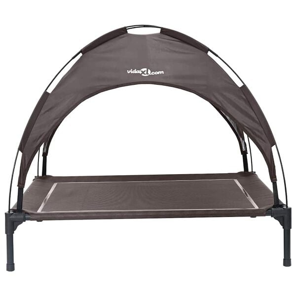 Vidaxl Lit surélevé pour chien avec auvent - 90x81cm - Jusqu'à -44% de remise