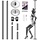 Barre de Pole Dance Portable Réglable - Chromée - Jusqu'à -34% sur le déballé