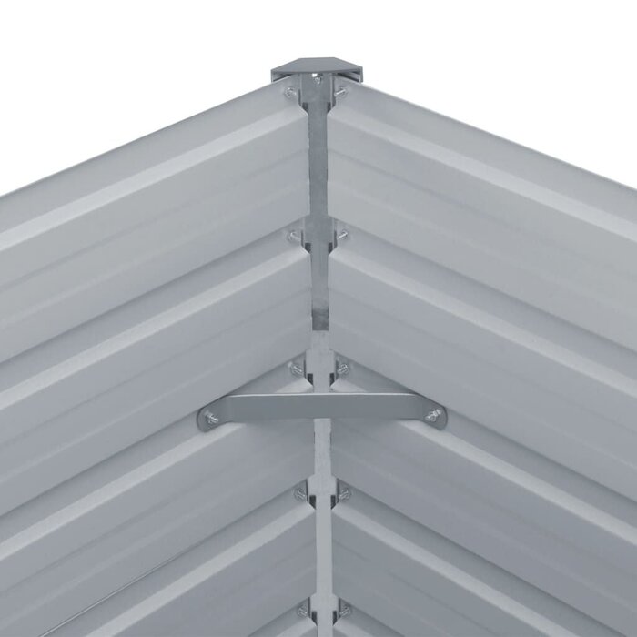 Vidaxl Bac de jardin surélevé 100x100x77cm - Acier galvanisé - Jusqu'à -45%