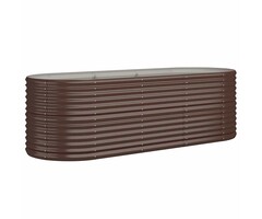 Vidaxl Jardinière ovale en acier marron 224cm - Jusqu'à -34% sur votre jardin