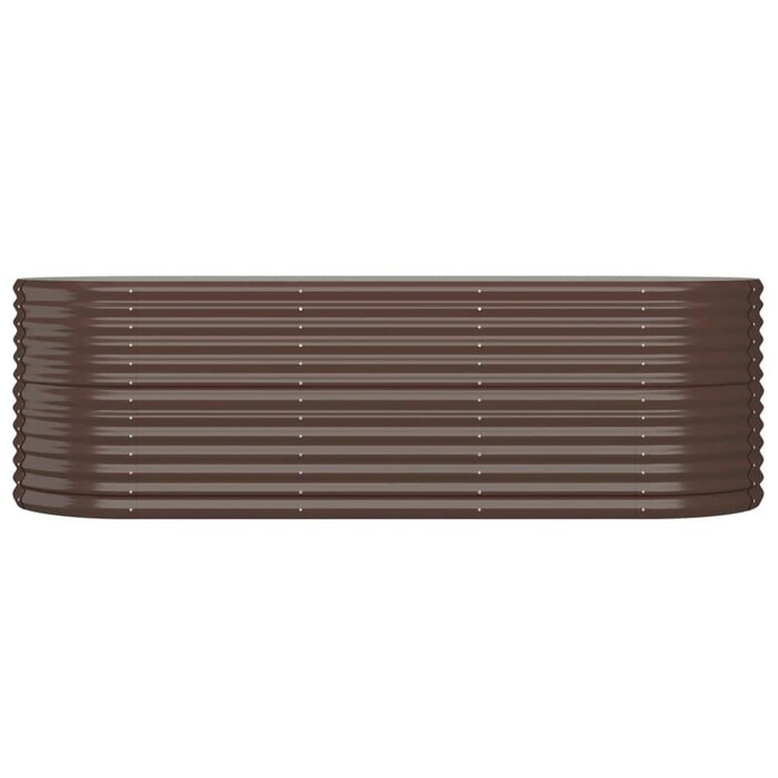 Vidaxl Jardinière ovale en acier marron 224cm - Jusqu'à -34% sur votre jardin