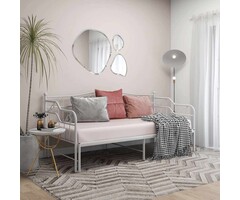 Vidaxl Canapé-lit gigogne métal blanc 90x200 cm - Jusqu'à -42% sur votre modèle