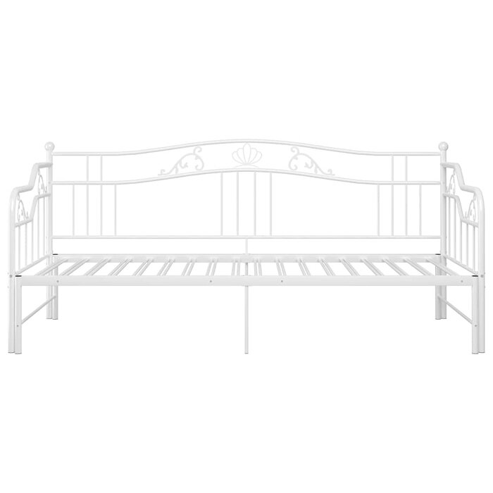 Vidaxl Canapé-lit gigogne métal blanc 90x200 cm - Jusqu'à -42% sur votre modèle