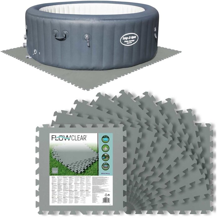 Dalles de protection pour piscine 50x50 cm - Lot de 9 - Jusqu'à -42%