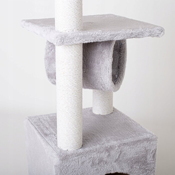 Viking Choice Arbre à chat complet 95 cm - Gris - Jusqu'à -45% sur vos retours