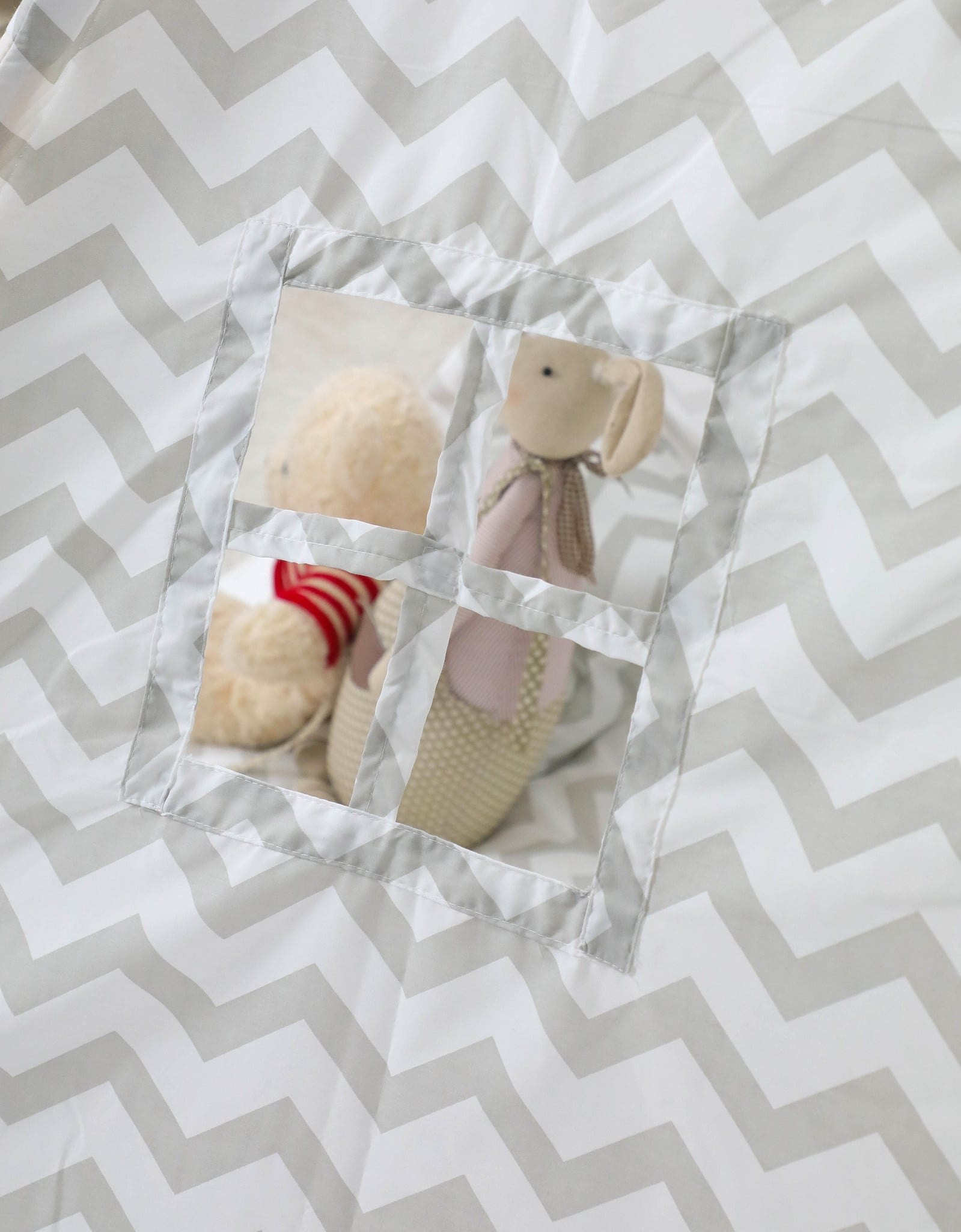 Viking Choice Tipi Enfant Gris Zigzag - 120x160cm - Jusqu'à -35% en Outlet