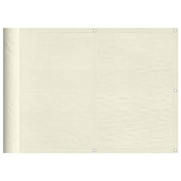 Vidaxl Brise-vue pour balcon 75x800 cm - Crème - Jusqu'à -44%