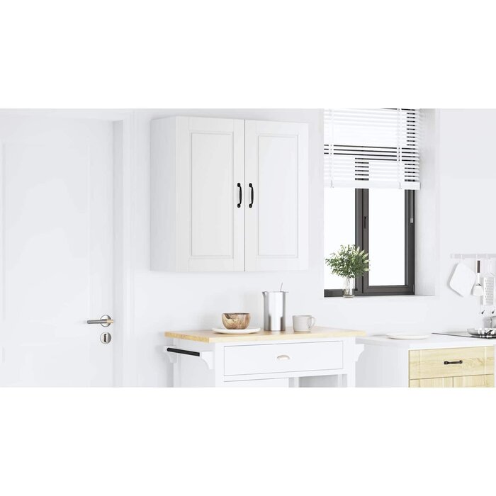 Vidaxl Meuble mural PORTO Blanc 80x80cm - Jusqu'à -47% sur votre rangement