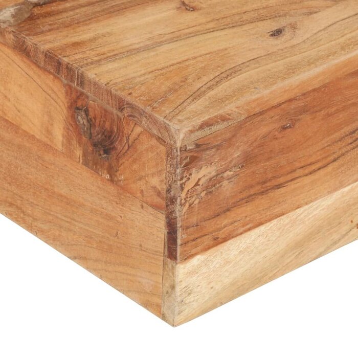 Vidaxl Table basse en bois d'acacia massif 80x80cm - Jusqu'à -47%