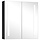 Armoire de salle de bain LED avec miroir, 62x60cm - Anthracite - Jusqu'à -43%