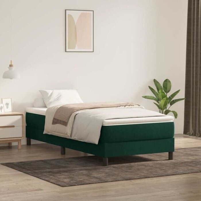 Vidaxl Sommier tapissier velours 200x220cm - Jusqu'à -47%