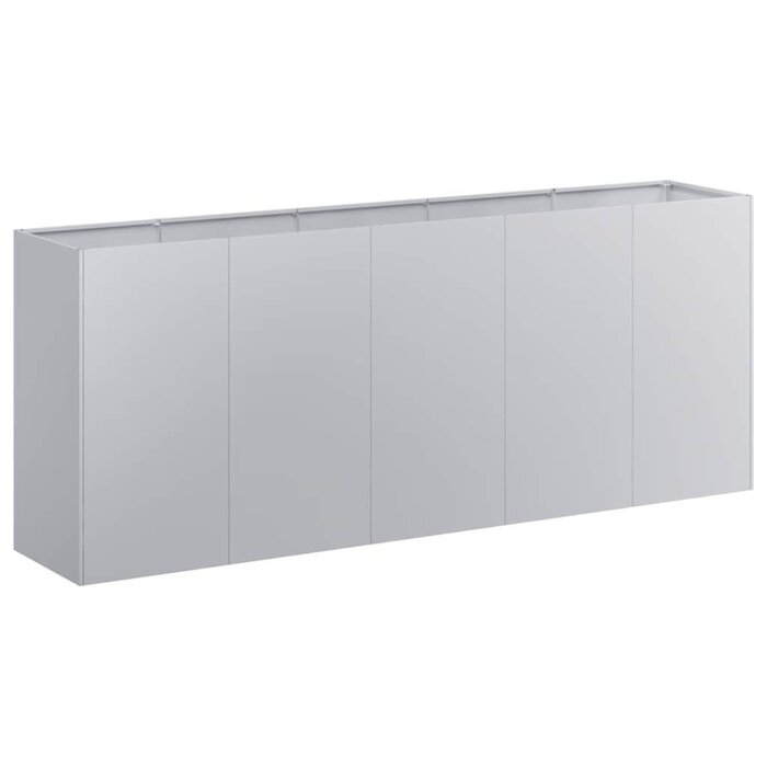 Vidaxl Grand Bac à fleurs en acier galvanisé 200 cm - Jusqu'à -43% de remise