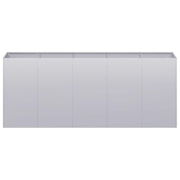 Vidaxl Grand Bac à fleurs en acier galvanisé 200 cm - Jusqu'à -43% de remise