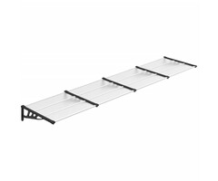 Vidaxl Marquise de porte 396x90 cm - Polycarbonate - Jusqu'à -42%