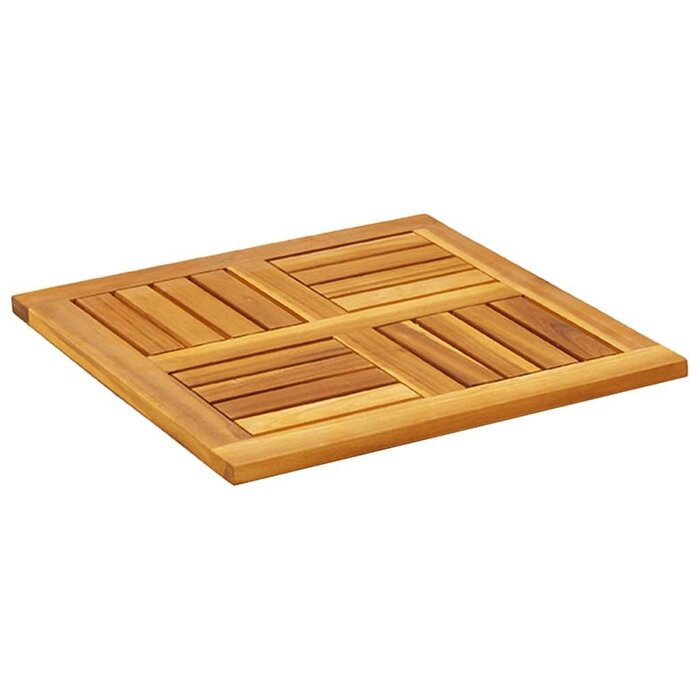Vidaxl Plateau de table carré en bois d'acacia massif 50x50cm - Jusqu'à -40%