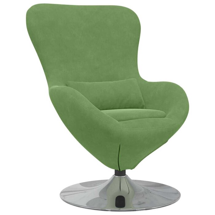 Vidaxl Fauteuil Œuf en Velours Vert - Design Moderne - Jusqu'à -43%