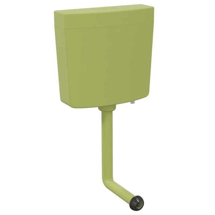 Vidaxl Réservoir de chasse d'eau double débit 3/6L - Vert olive - Jusqu'à -45%