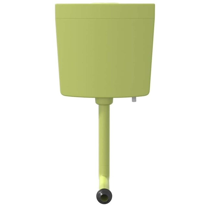 Vidaxl Réservoir de chasse d'eau double débit 3/6L - Vert olive - Jusqu'à -45%