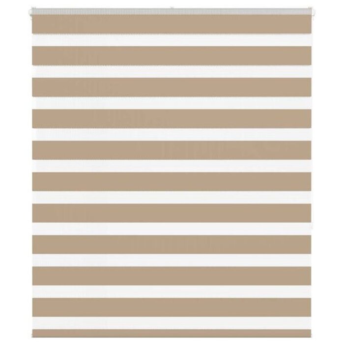 Vidaxl Store Enrouleur Jour Nuit 120x150cm Brun Sable - Jusqu'à 43% de remise