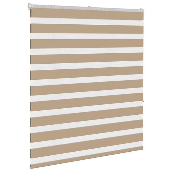 Vidaxl Store Enrouleur Jour Nuit 120x150cm Brun Sable - Jusqu'à 43% de remise