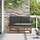Lot de 2 fauteuils de jardin en acacia - Modulables - Jusqu'à -43%