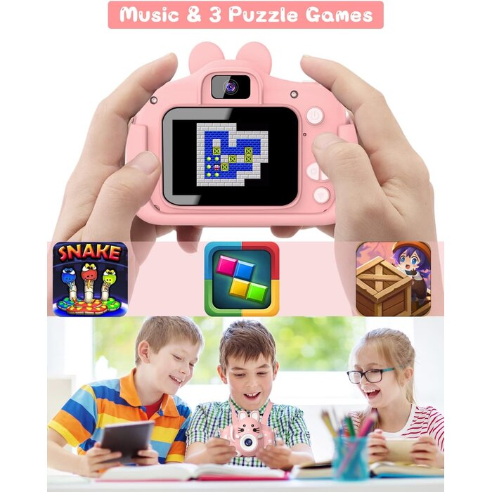 Appareil photo numérique pour enfants - Rose - Jusqu'à -40%