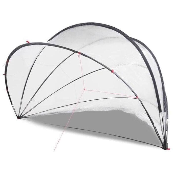 Vidaxl Dôme de piscine pliable 500 cm - Jusqu'à -42% sur votre abri