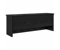 Vidaxl Portemanteau mural avec étagères chêne noir - Jusqu'à 45% de remise