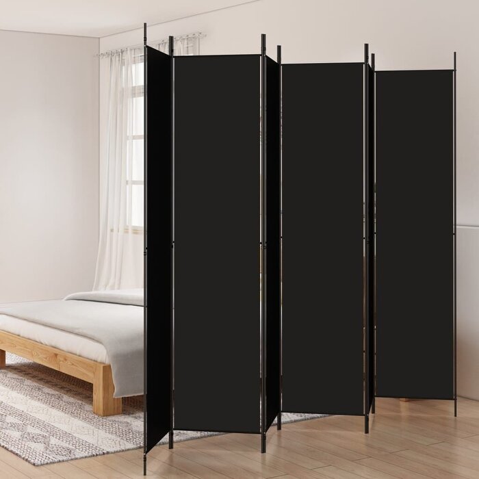 Vidaxl Paravent pliable 6 panneaux 300x220 cm - Noir - Jusqu'à -34%