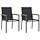 Lot de 2 chaises de jardin en textilène - Noir - Jusqu'à -46%