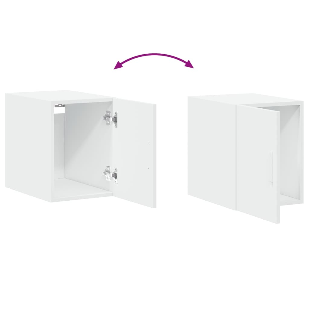 Vidaxl Meuble mural de rangement blanc - Jusqu'à -44% de remise
