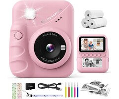 Appareil photo instantané enfant 48MP - Rose - Jusqu'à -44% de remise