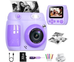 Gofunly Appareil photo instantané enfant 48MP - Violet - Jusqu'à -43%