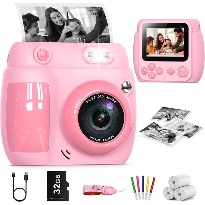 Appareil photo instantané enfant 48MP - Violet - Jusqu'à -43%